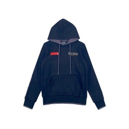 Manufacturer of women's black long-sleeved hooded sweatshirt, contrasting color inner fabric, fleece sweatshirt fabric, electronic festival sweatshirt, contrasting color sleeve edges Z630 Manufacturer of women's black long-sleeved hooded sweatshirt, contrasting color inner fabric, fleece sweatshirt fabric, electronic festival sweatshirt, contrasting color sleeve edges Z630